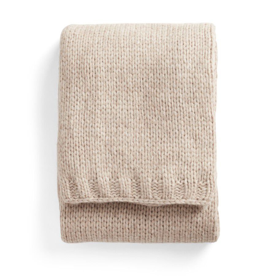 Alpaca Chunky Oversized Blanket