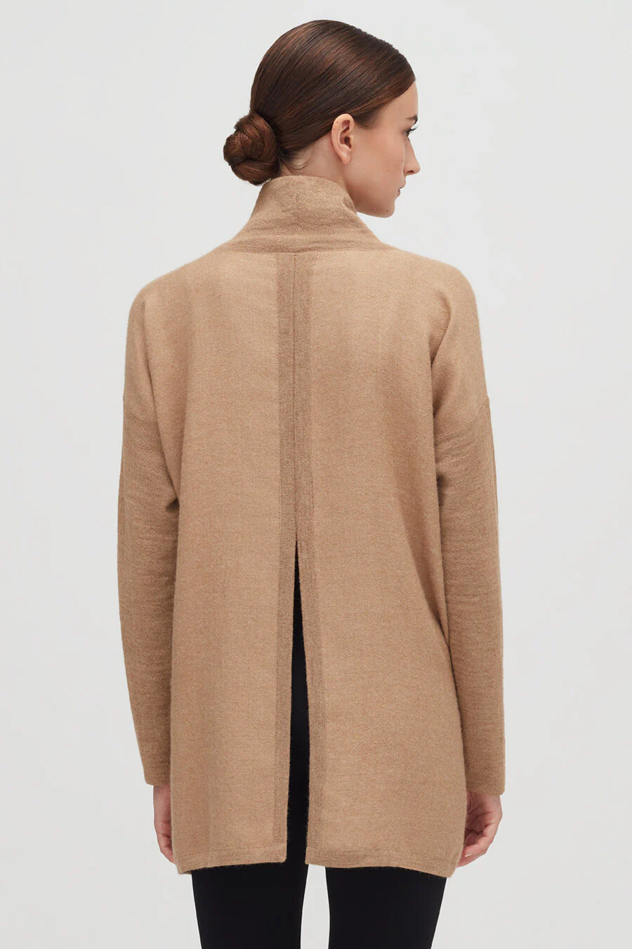 Alpaca Open-Back Turtleneck Sweater - Image 14