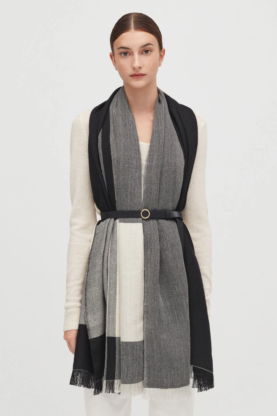 Alpaca Striped Scarf - Image 3