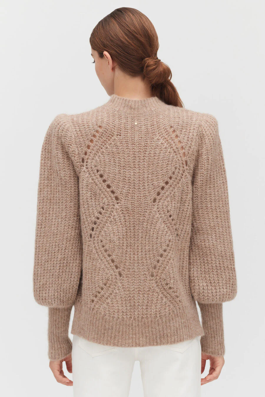 Alpaca Wool Balloon Sleeve Sweater - Image 12