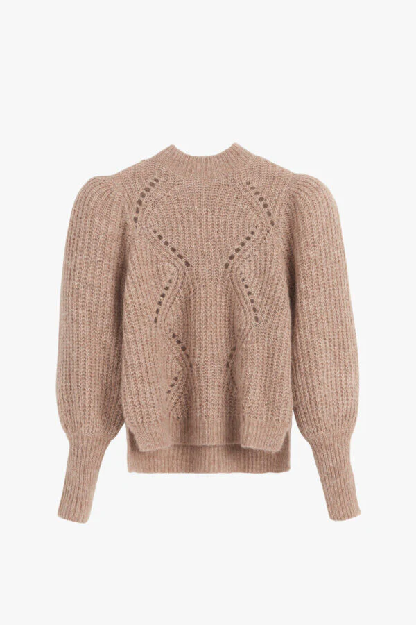 Alpaca Wool Balloon Sleeve Sweater - Image 14