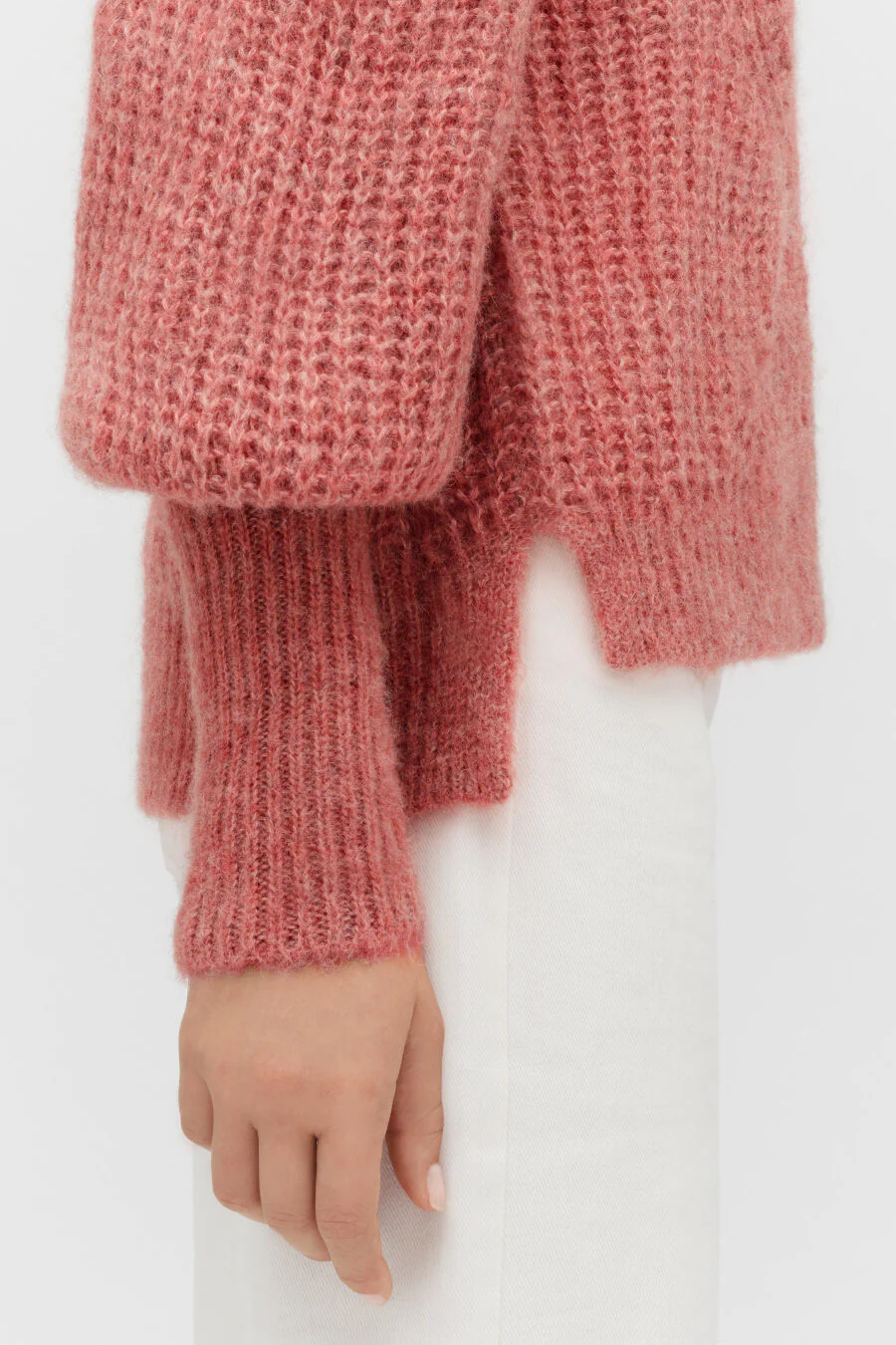 Alpaca Wool Balloon Sleeve Sweater - Image 17