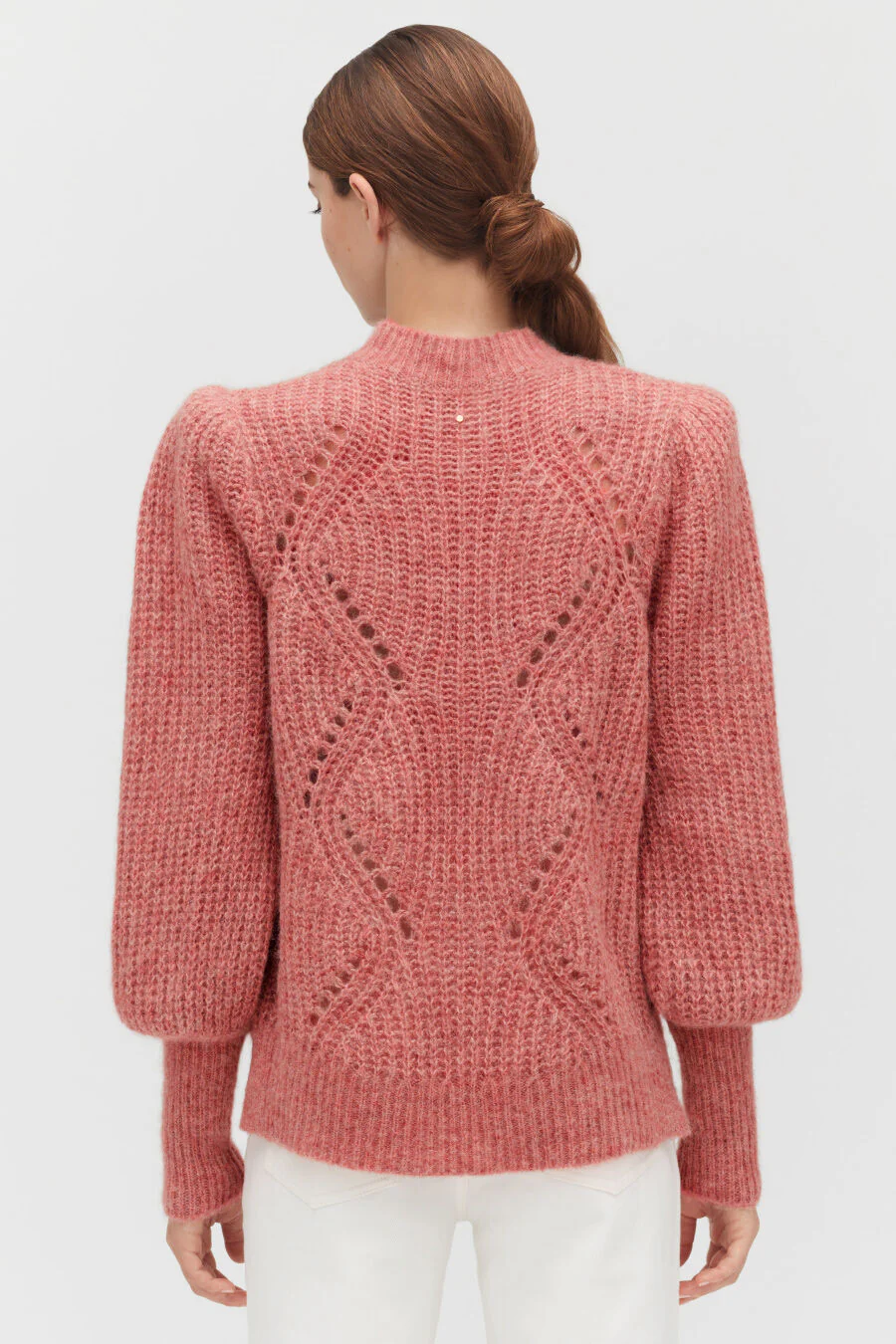 Alpaca Wool Balloon Sleeve Sweater - Image 18