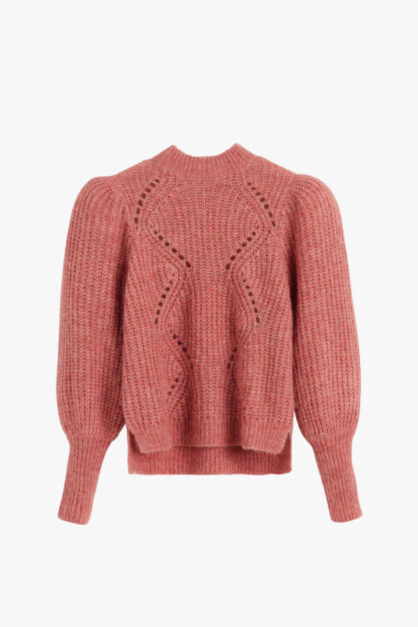 Alpaca Wool Balloon Sleeve Sweater - Image 20
