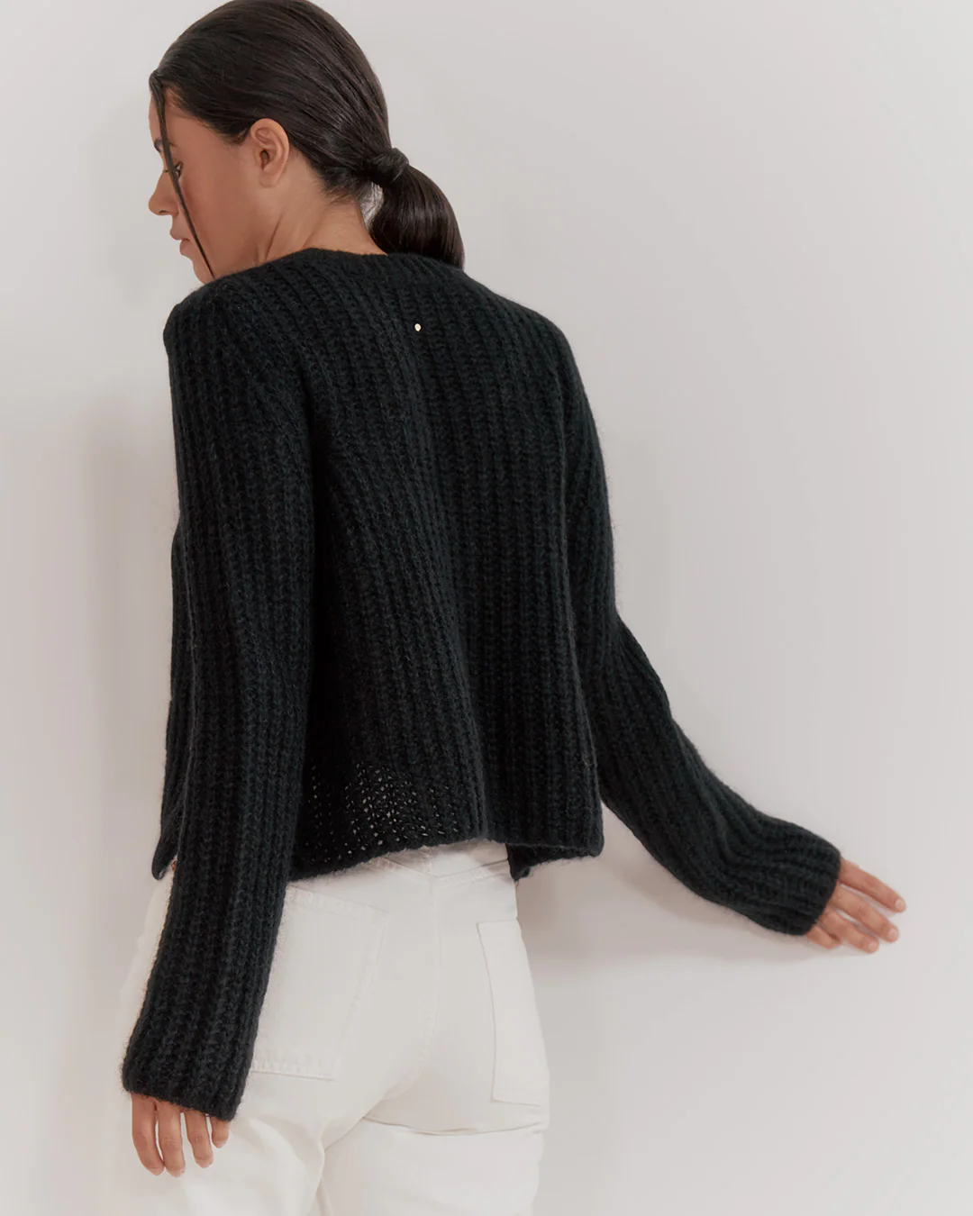 Alpaca Wool Crewneck Sweater - Image 4