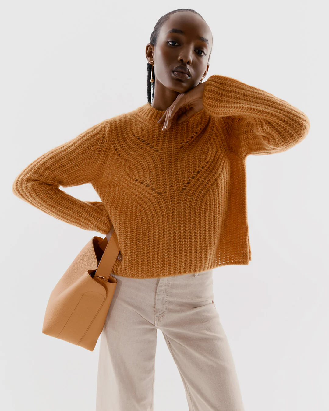 Alpaca Wool Crewneck Sweater - Image 6