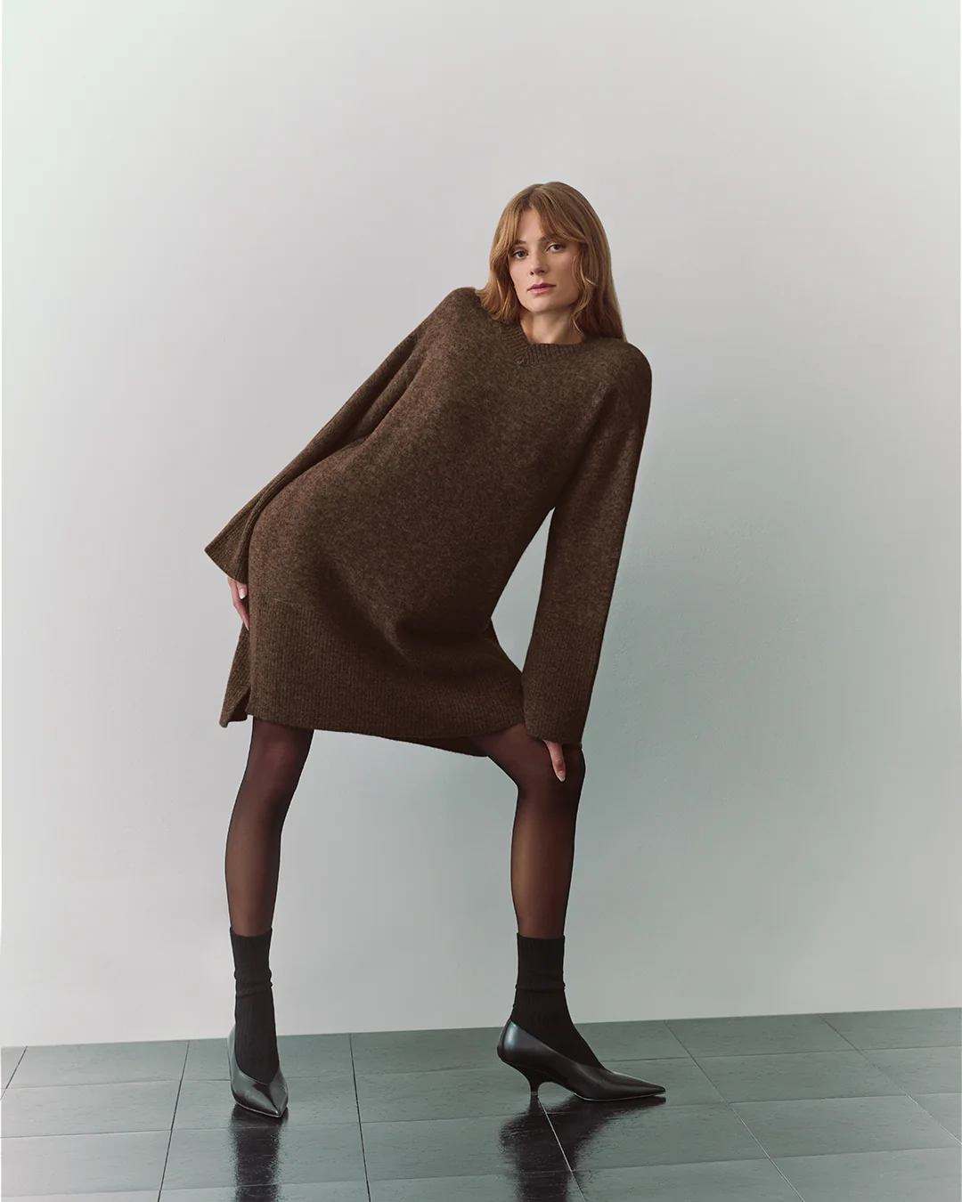 Alpaca Wool Sweater Dress - Image 10