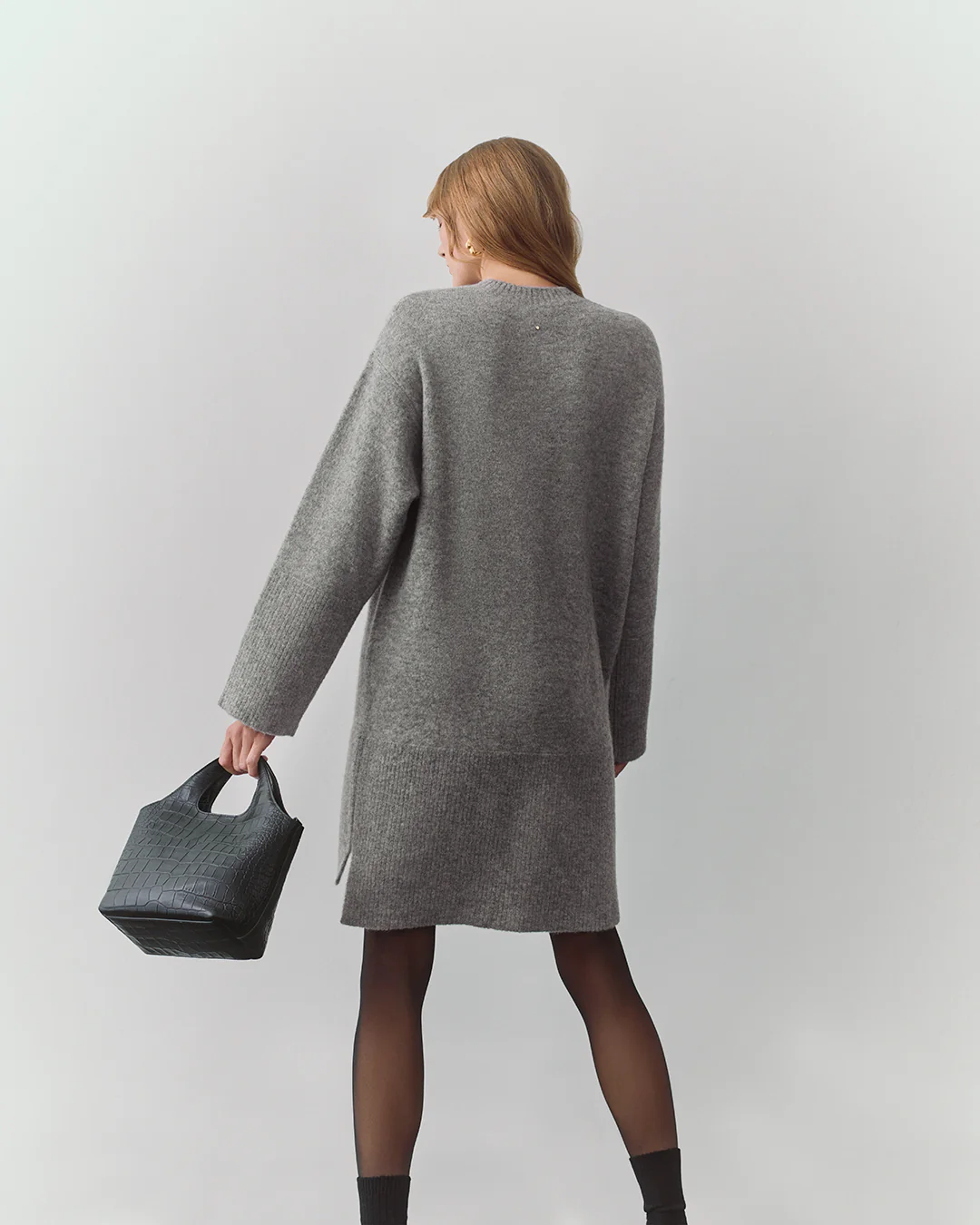 Alpaca Wool Sweater Dress - Image 3