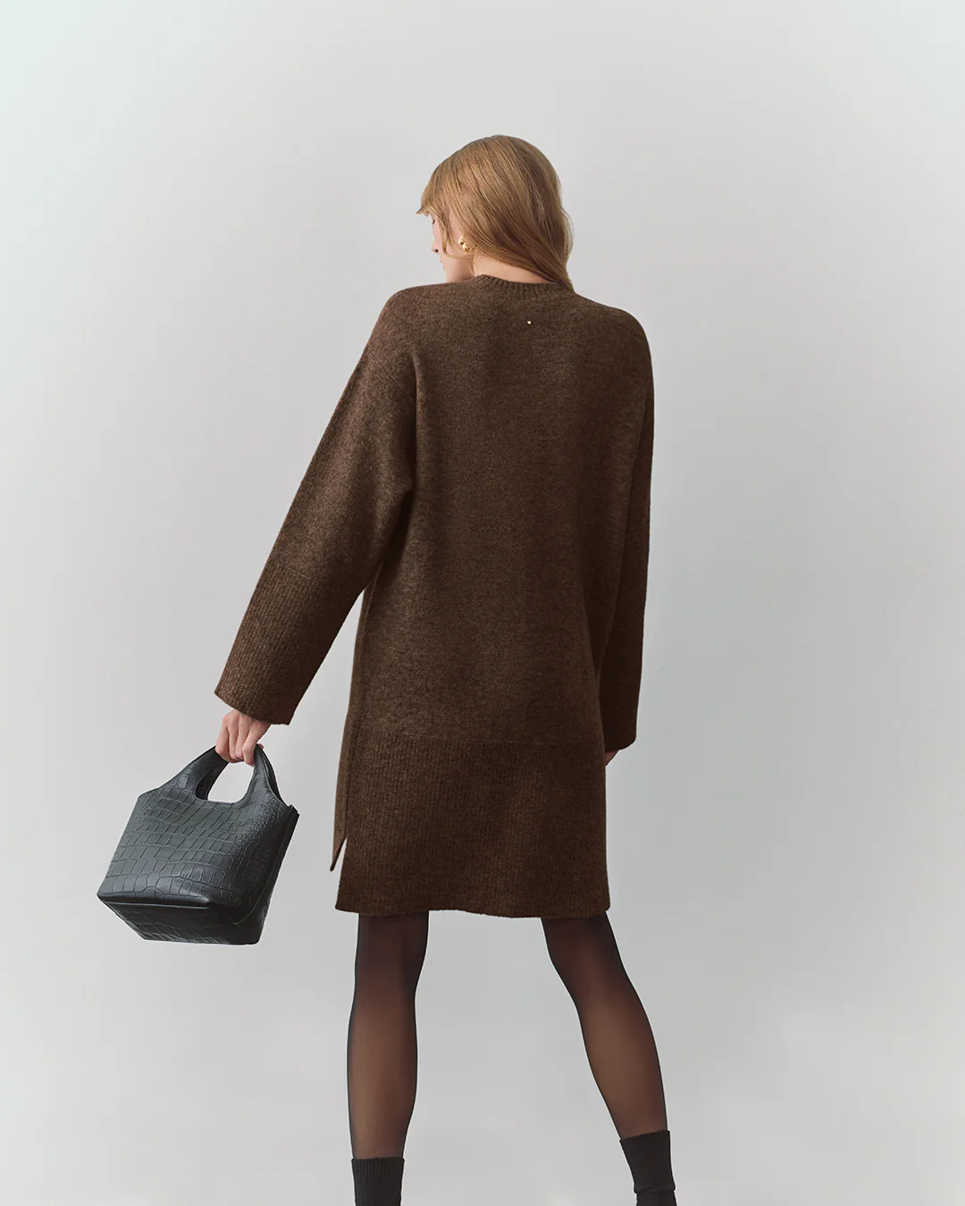 Alpaca Wool Sweater Dress - Image 7