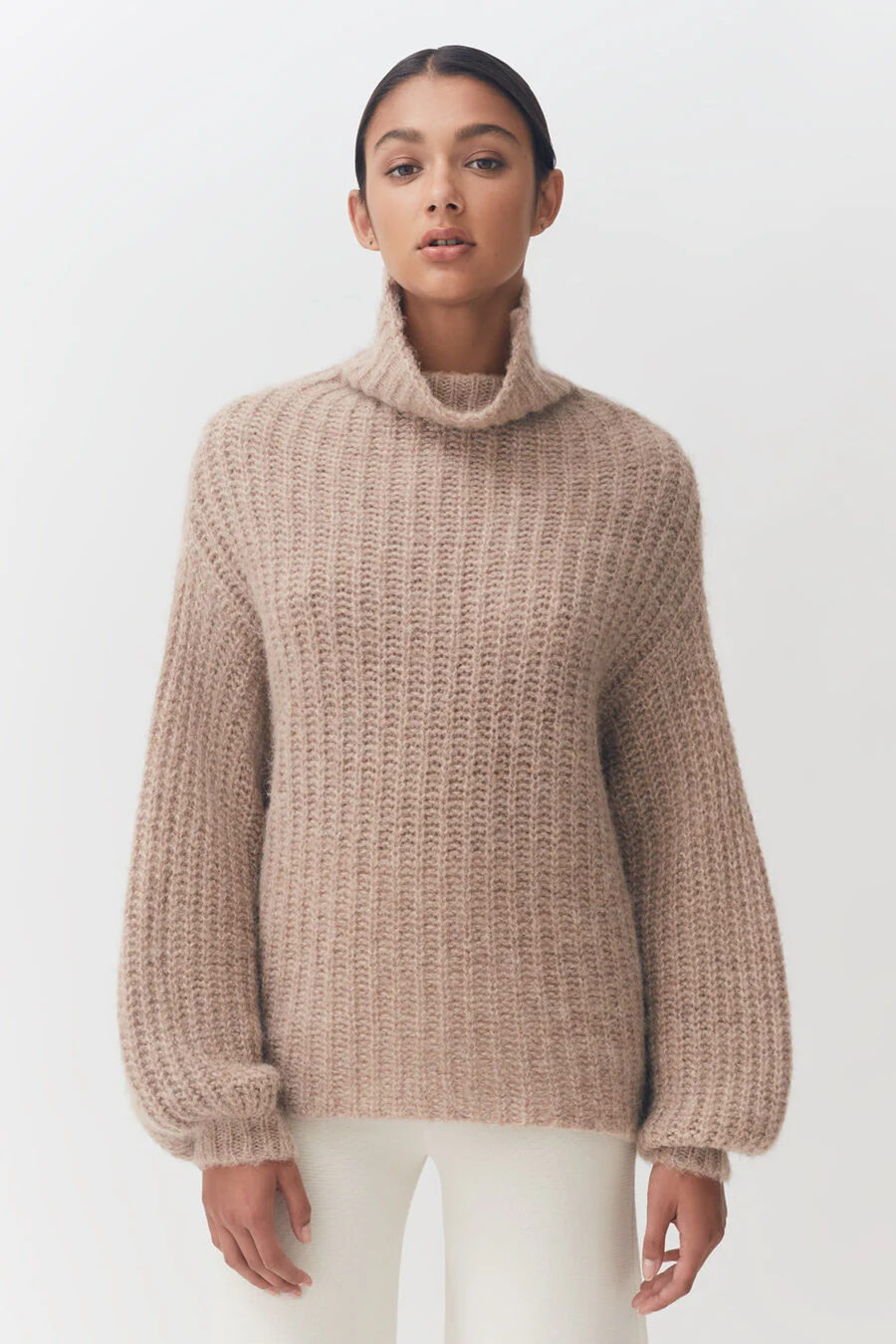 Alpaca Wool Turtleneck Sweater - Image 11