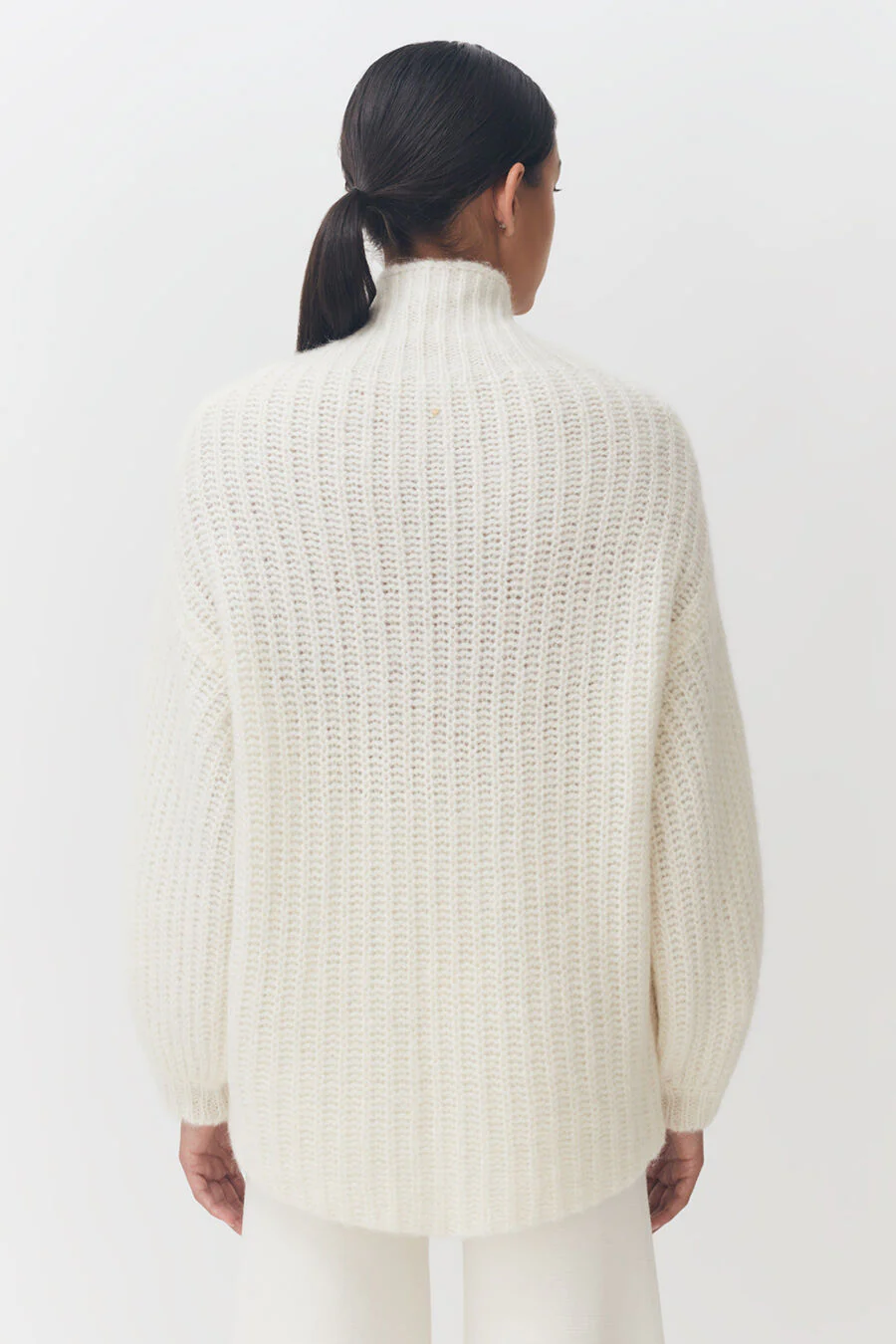 Alpaca Wool Turtleneck Sweater - Image 2