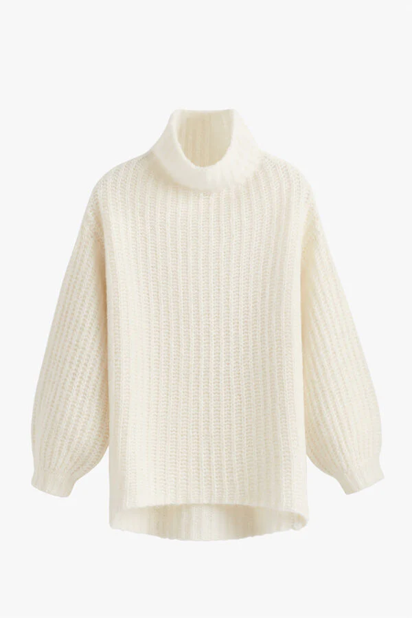 Alpaca Wool Turtleneck Sweater - Image 4