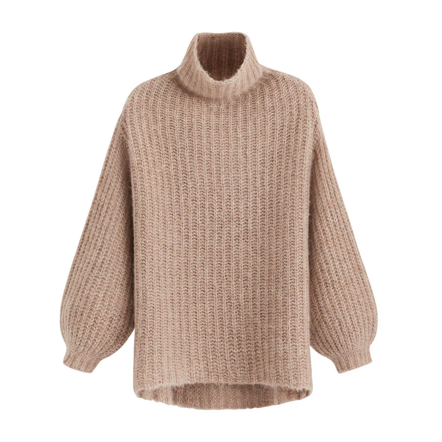 Alpaca Wool Turtleneck Sweater - Image 6