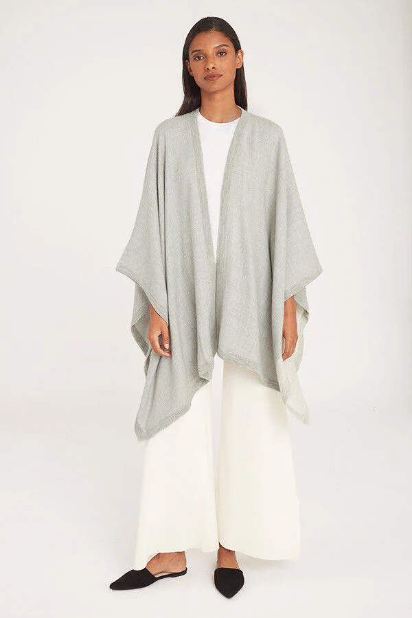 Baby Alpaca Square Edge Cape - Image 12