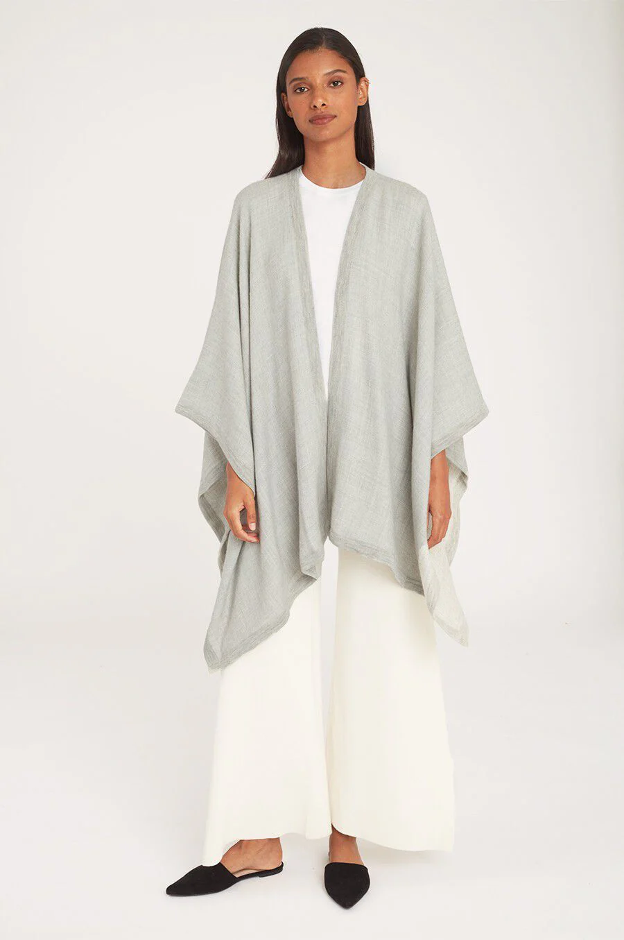 Baby Alpaca Square Edge Cape - Image 8
