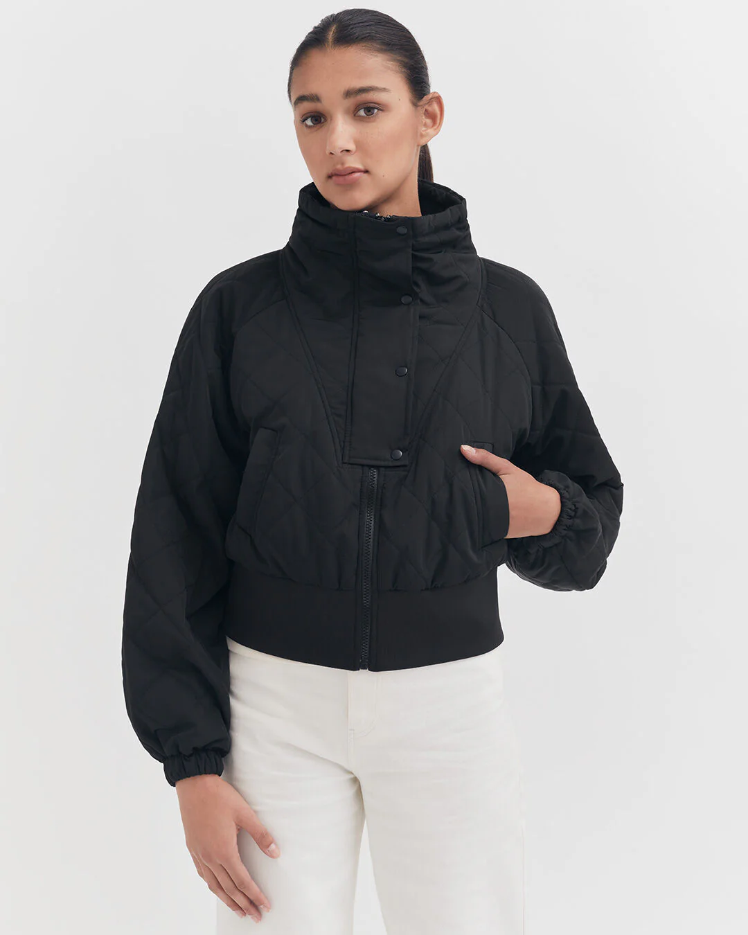 Balloon Sleeve Light Puffer - Image 8