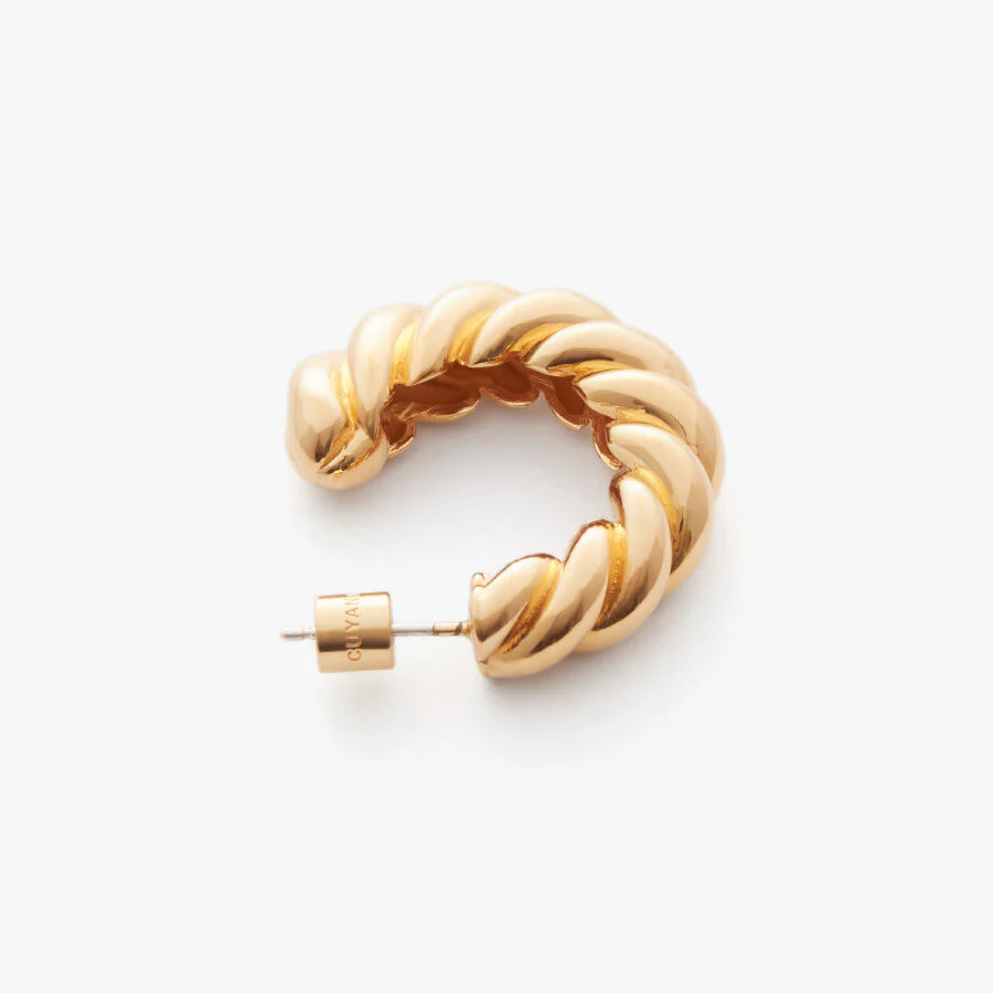 Braided Hoop Earrings - Image 2