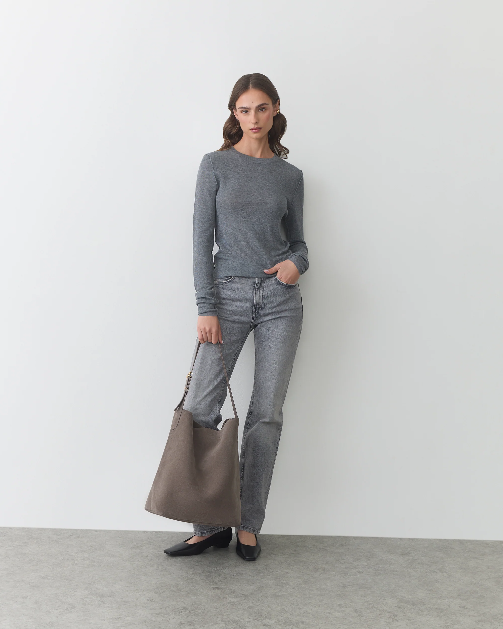 Camina Bucket Bag (Suede) - Image 2