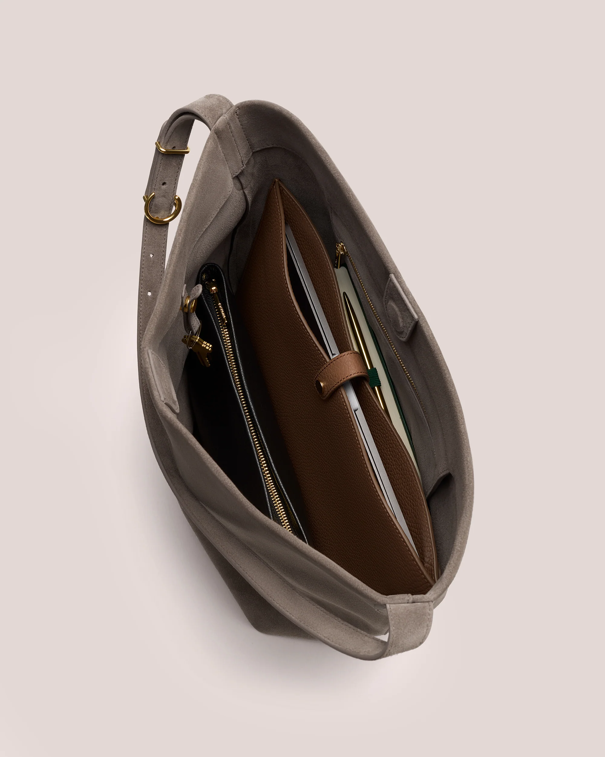 Camina Bucket Bag (Suede) - Image 5