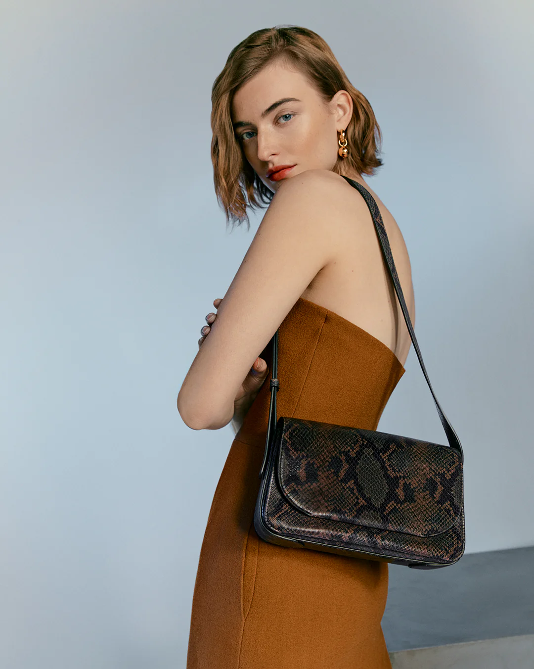Concertina Shoulder Bag (Snake) - Image 9