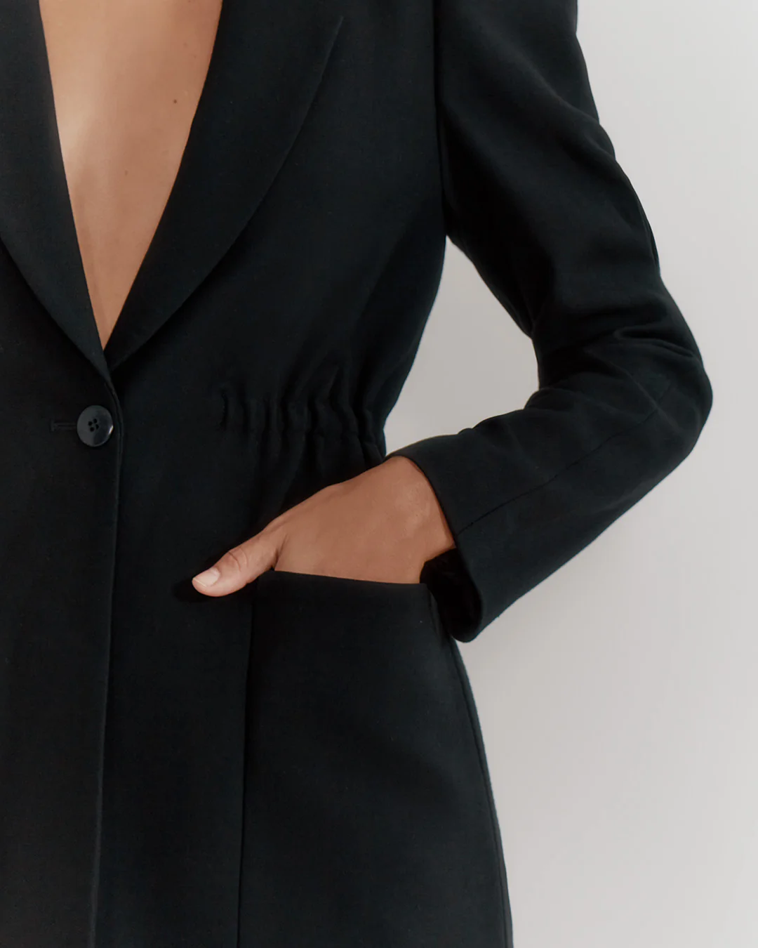 Draped Sleeve Blazer - Image 6