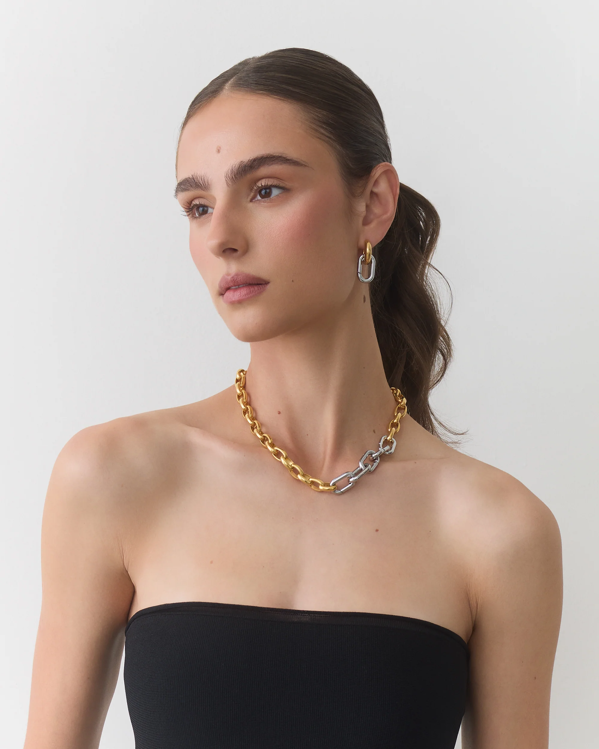 Duo Mini Hoop Earrings - Image 4