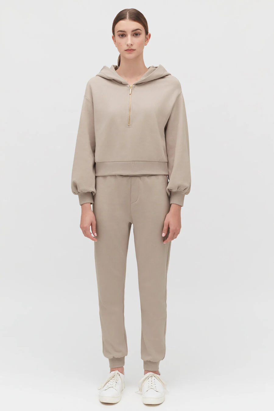 Fleece Cropped Zip Hoodie - Image 13