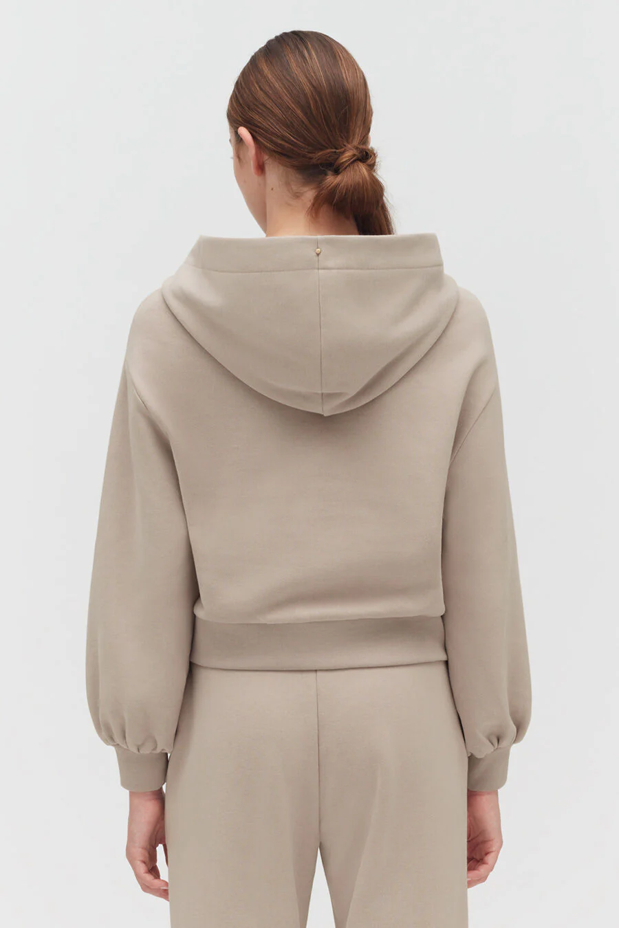 Fleece Cropped Zip Hoodie - Image 14