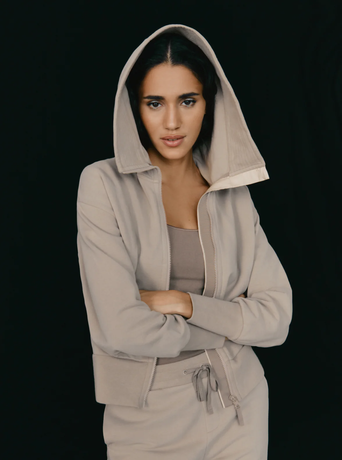 Fleece Funnel Neck Hoodie - Image 13