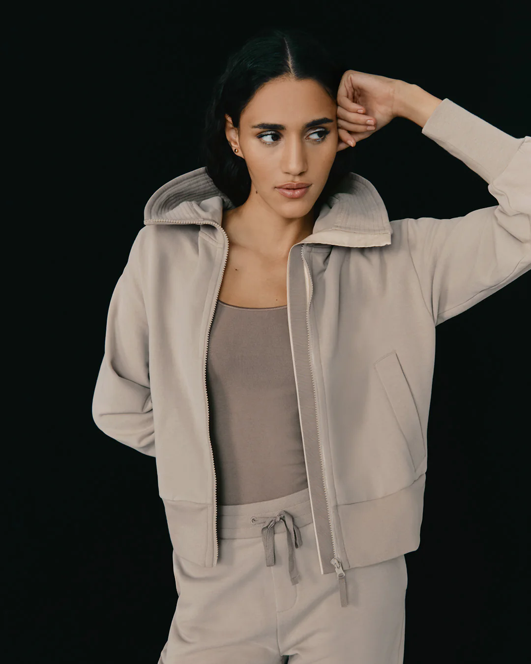 Fleece Funnel Neck Hoodie - Image 8