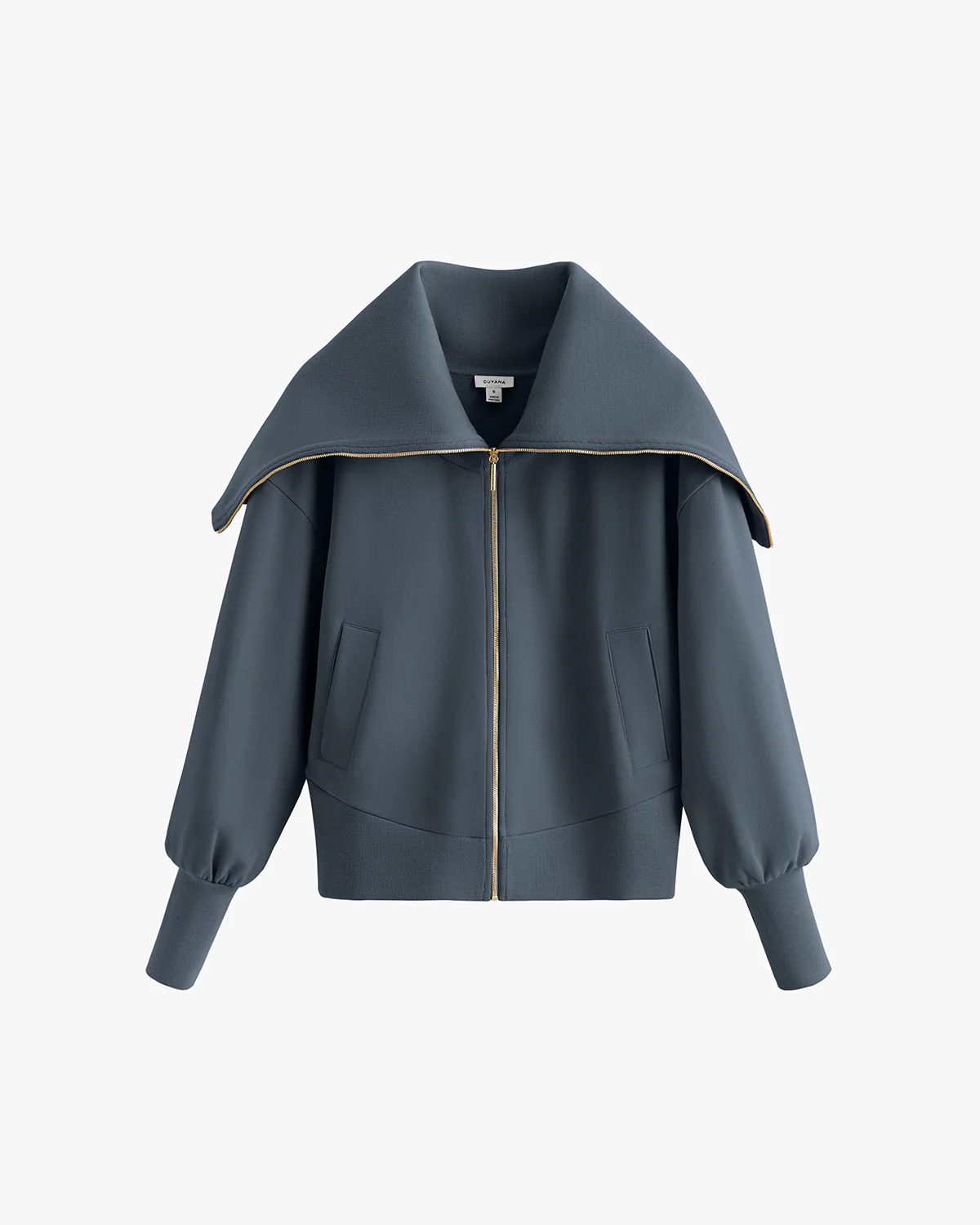 Fleece Oversized Collar Sweatshirt - Image 12