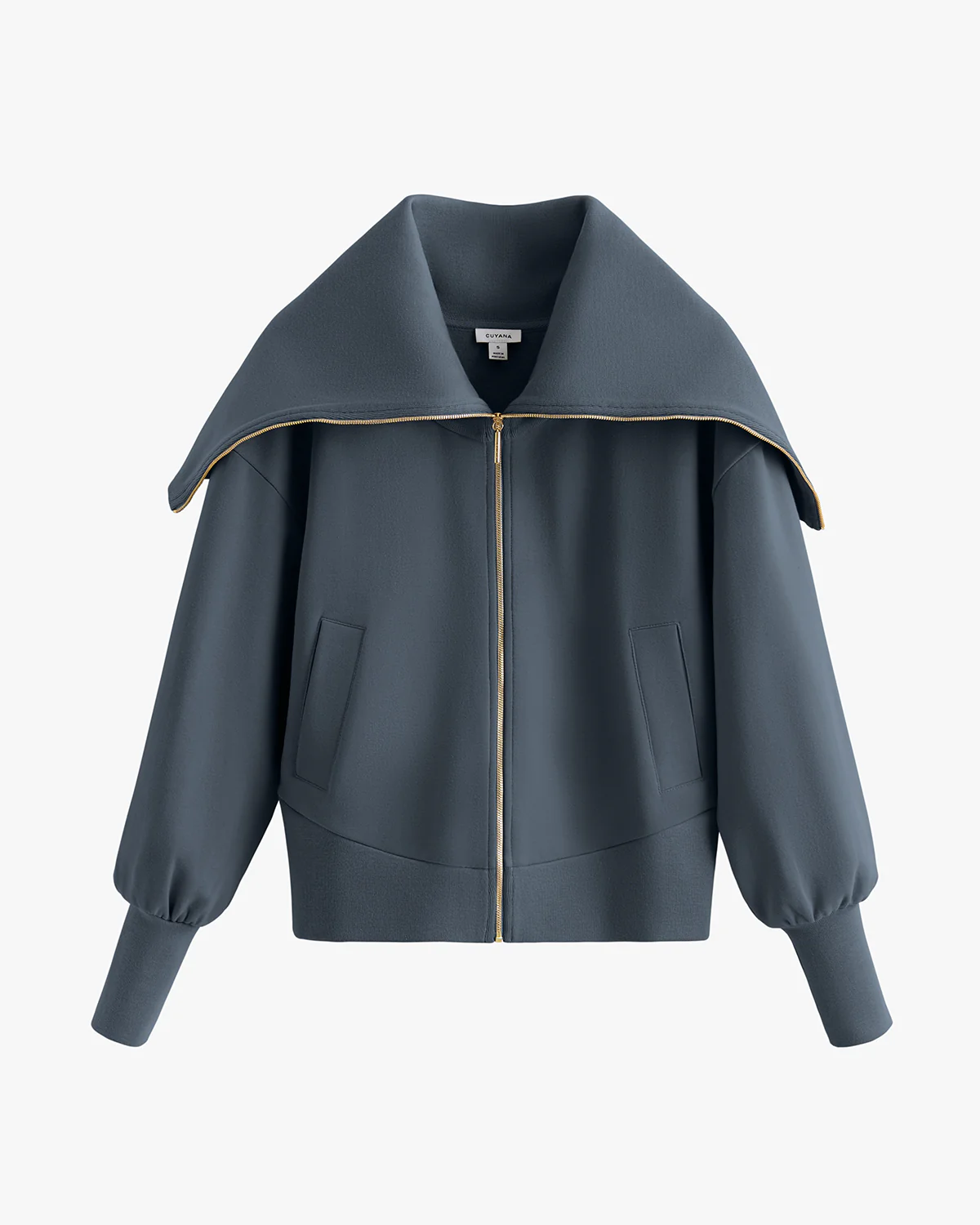 Fleece Oversized Collar Sweatshirt - Image 7
