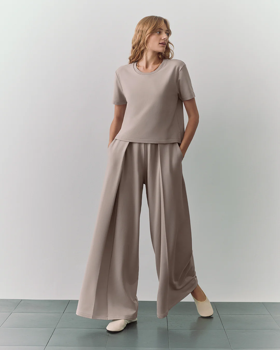 French Terry Cropped Tee - Image 3