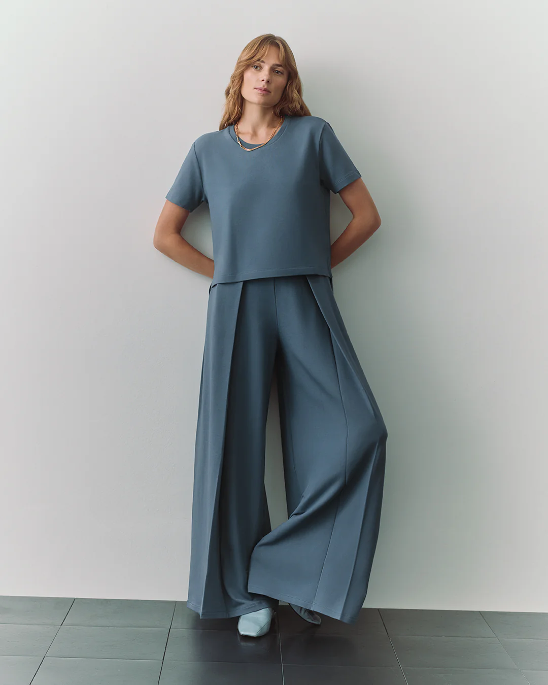 French Terry Cropped Tee - Image 8