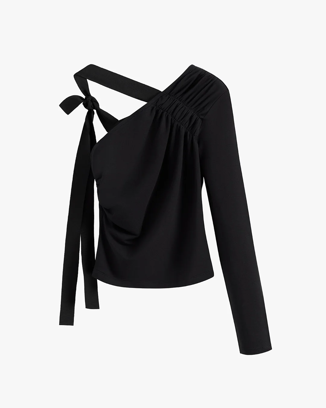 French Terry Draped Front Top - Image 2