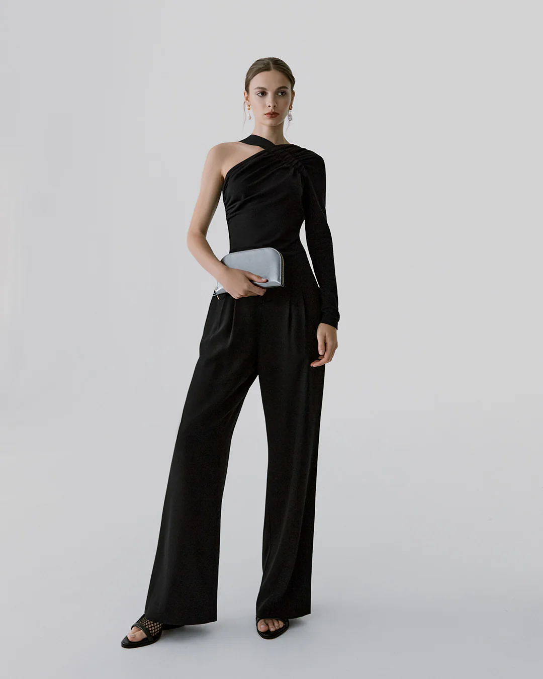 French Terry Draped Front Top - Image 3