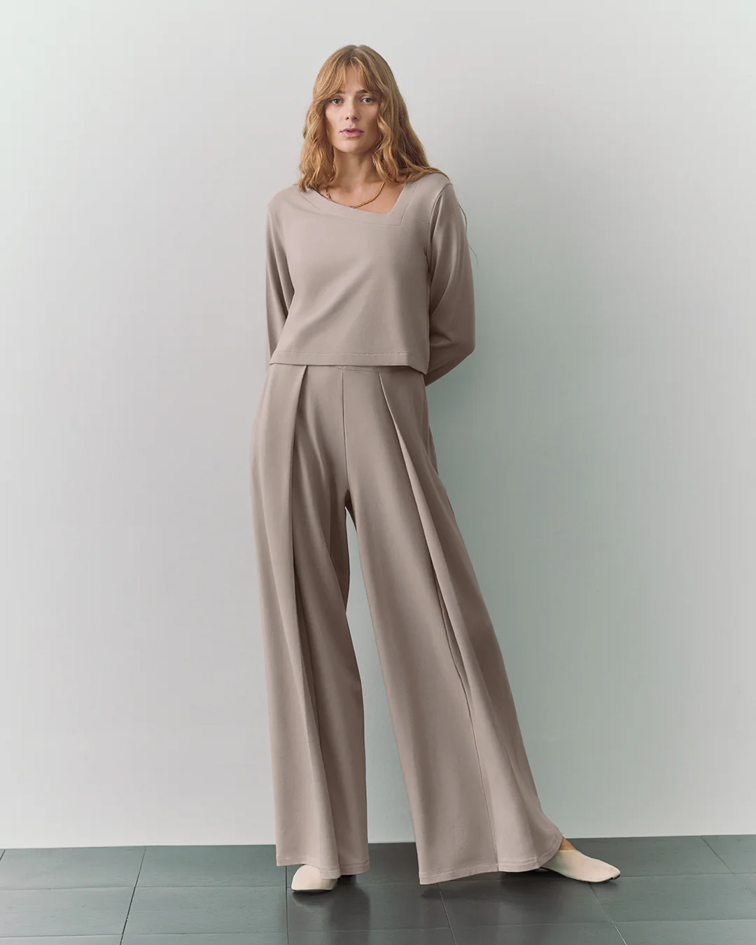 French Terry Pleated Pant - Image 9