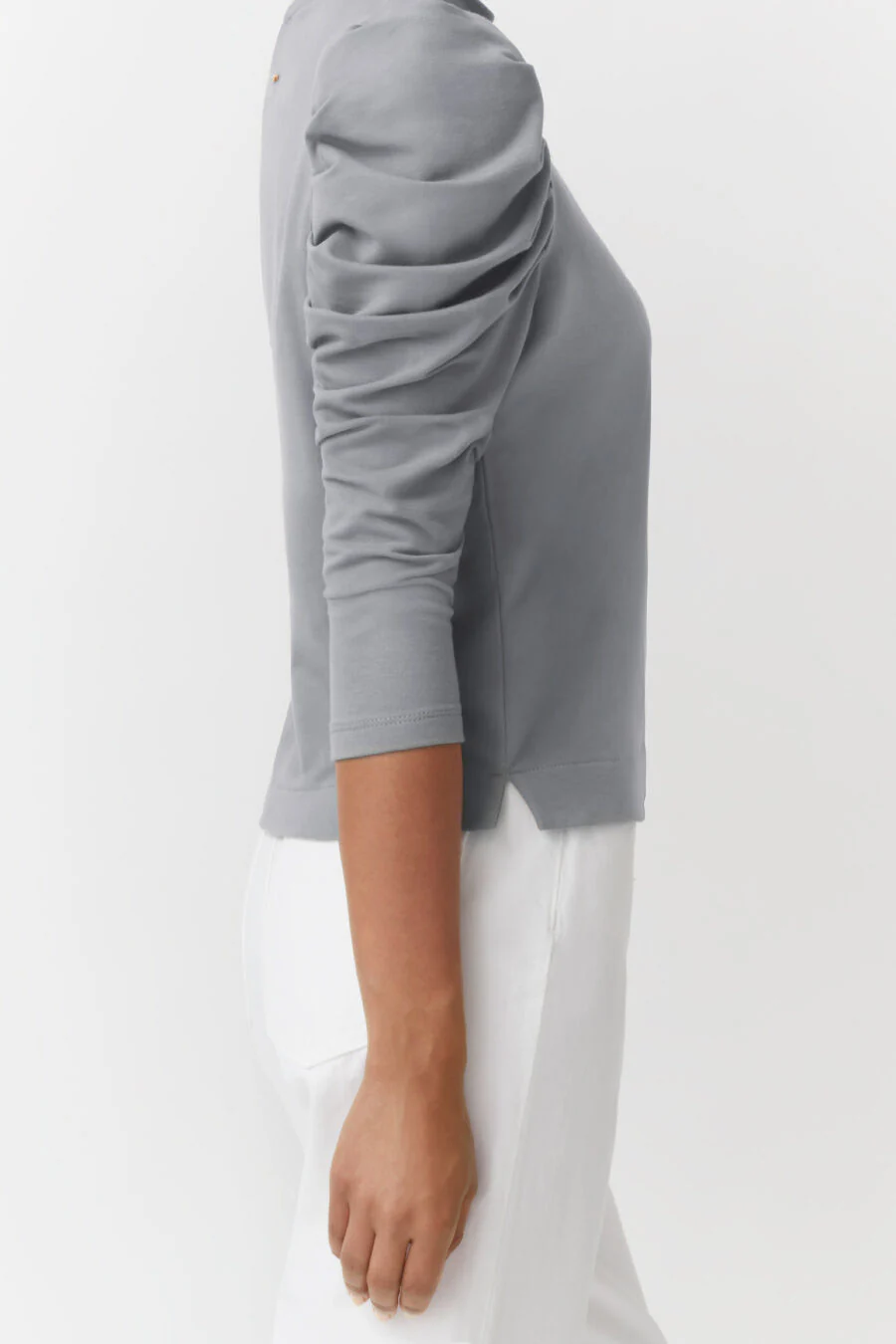 French Terry Puff Sleeve Sweatshirt - Image 10