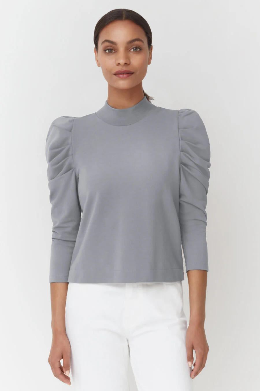 French Terry Puff Sleeve Sweatshirt - Image 12