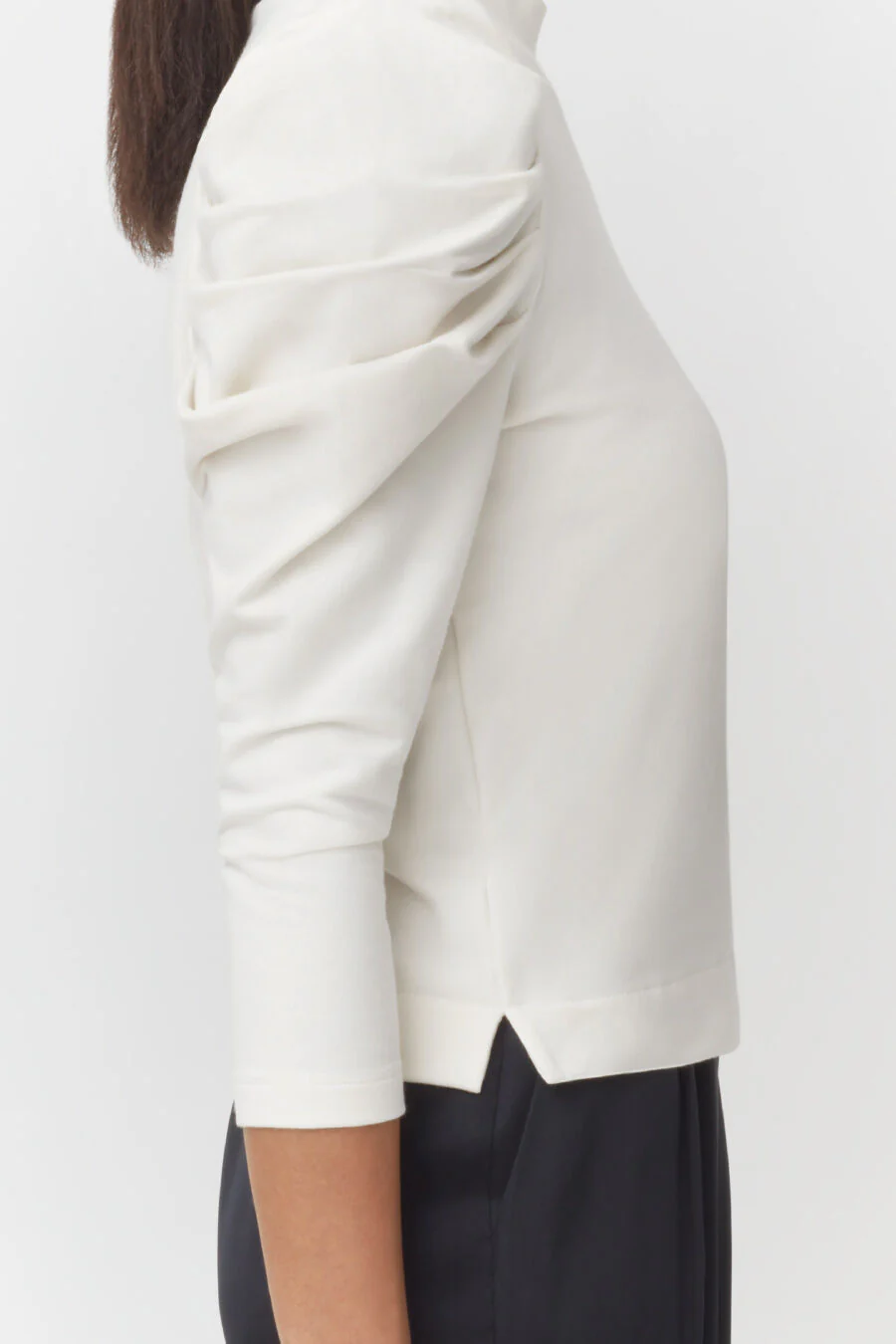 French Terry Puff Sleeve Sweatshirt - Image 14