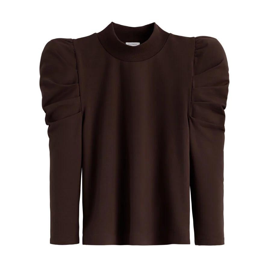 French Terry Puff Sleeve Sweatshirt - Image 17
