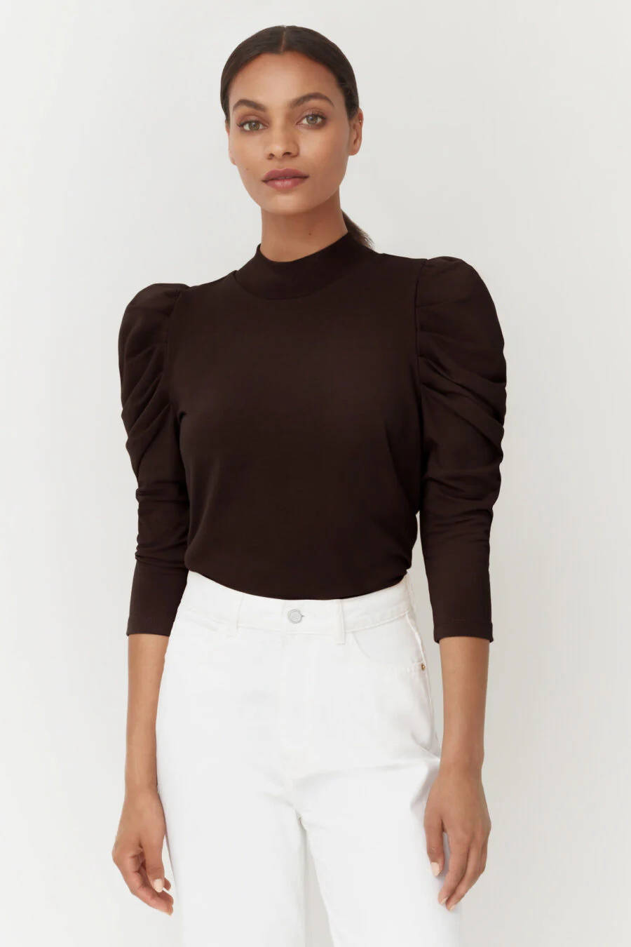 French Terry Puff Sleeve Sweatshirt - Image 18