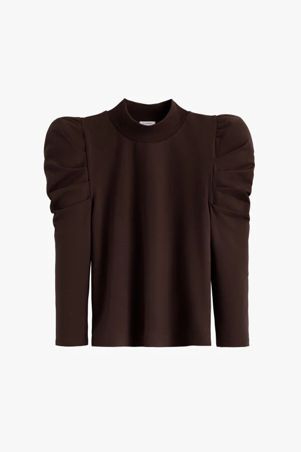 French Terry Puff Sleeve Sweatshirt - Image 21