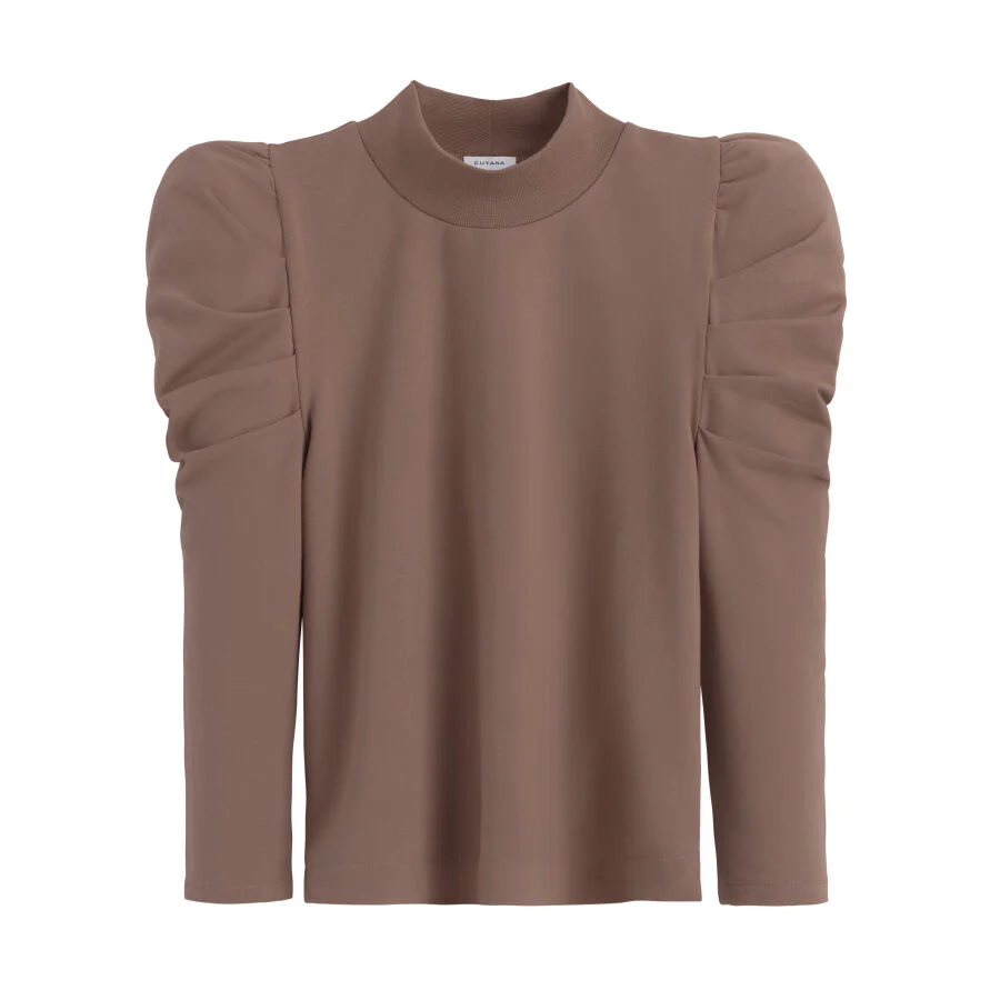 French Terry Puff Sleeve Sweatshirt - Image 23