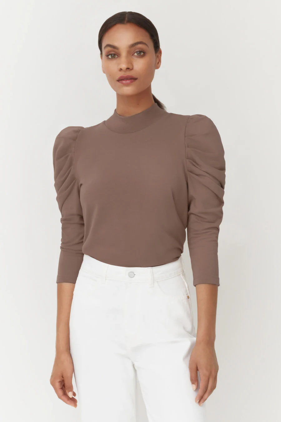 French Terry Puff Sleeve Sweatshirt - Image 24