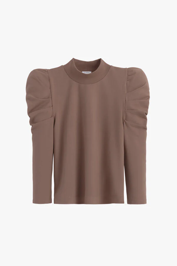 French Terry Puff Sleeve Sweatshirt - Image 27
