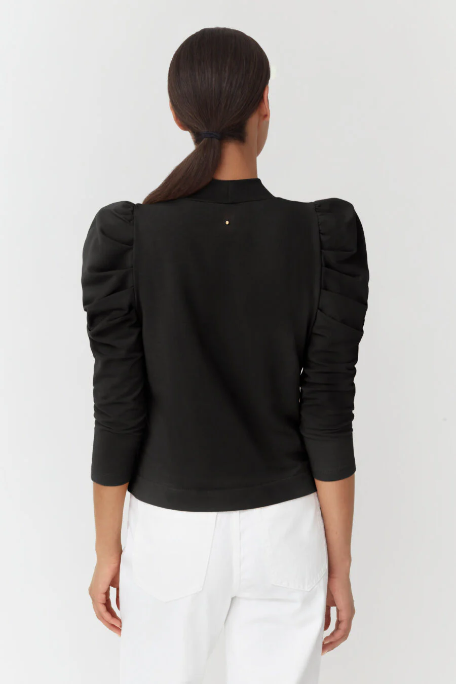 French Terry Puff Sleeve Sweatshirt - Image 3