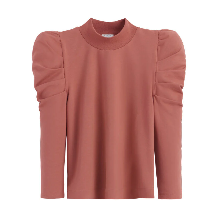 French Terry Puff Sleeve Sweatshirt - Image 35