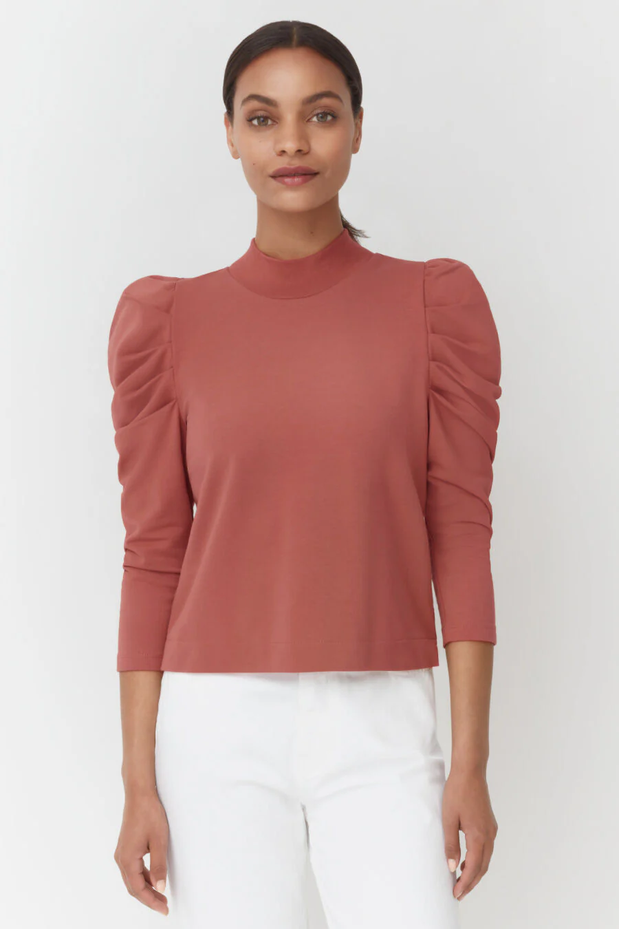 French Terry Puff Sleeve Sweatshirt - Image 40