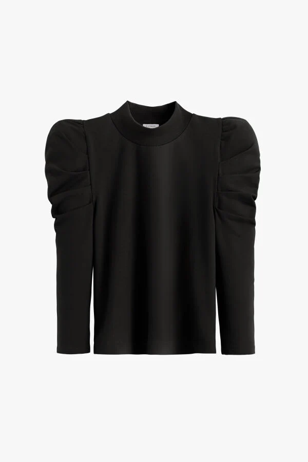 French Terry Puff Sleeve Sweatshirt - Image 5
